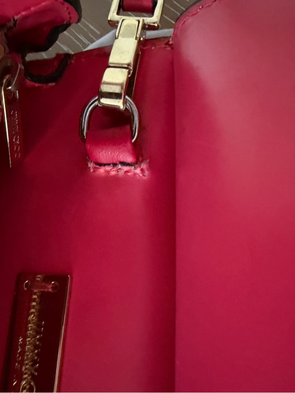 Jimmy Choo Hot Pink Leather Top-Handle Crossbody - Picture 6 of 16